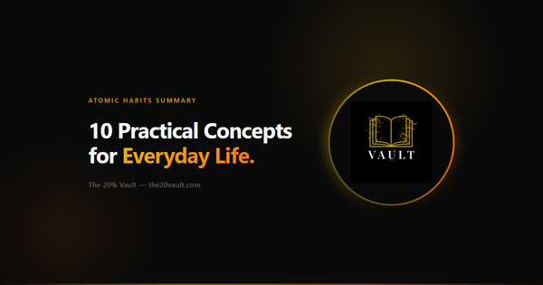 Atomic Habits Summary: 10 Practical Concepts for Everyday Life